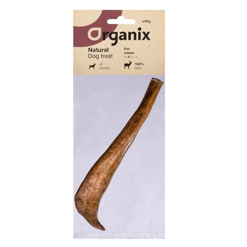 Organix лакомство для собак, рог оленя S - 50 г