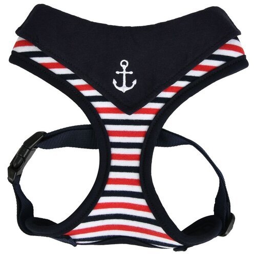 Шлейка Puppia Seaman harness A, обхват шеи 32  см, синий, M