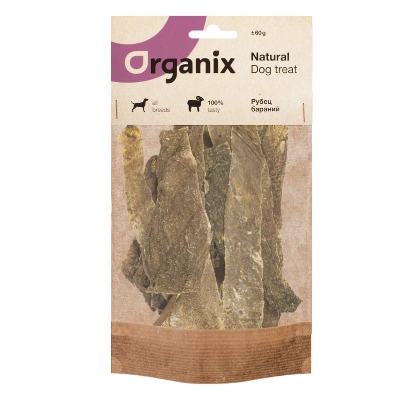 Organix лакомство для собак, рубец бараний - 60 г