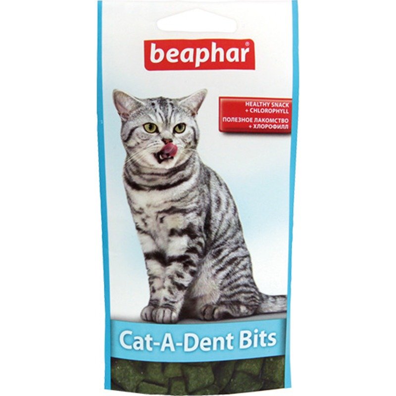 Подушечки Beaphar Cat-A-Dent-Bits для кошек для чистки зубов - 35 г