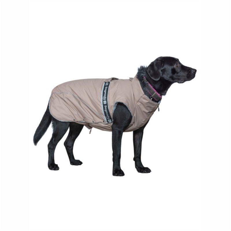 Попона для собак Dogmoda зимняя, девочка, кофе-54см