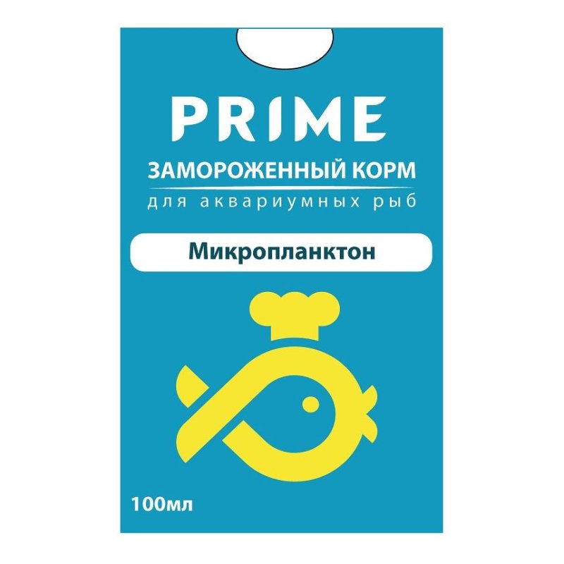 Корм для рыб PRIME Микропланктон в блистере 100мл