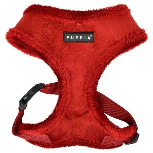 Шлейка Puppia Terry harness A (XL), обхват шеи 42  см, винный, XL