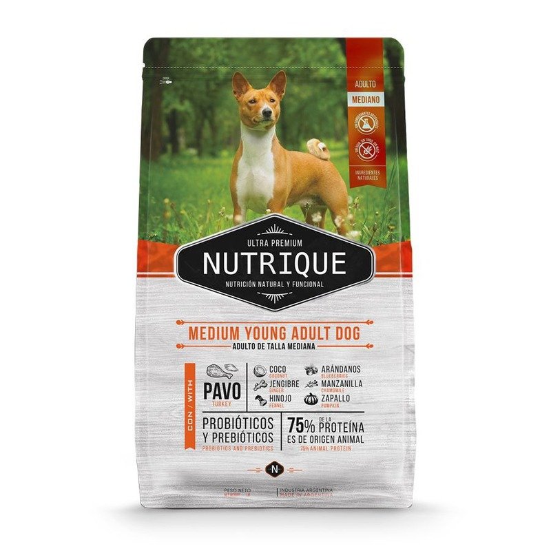 Vitalcan Nutrique Dog Adult сухой корм для собак средних пород, с индейкой - 3 кг