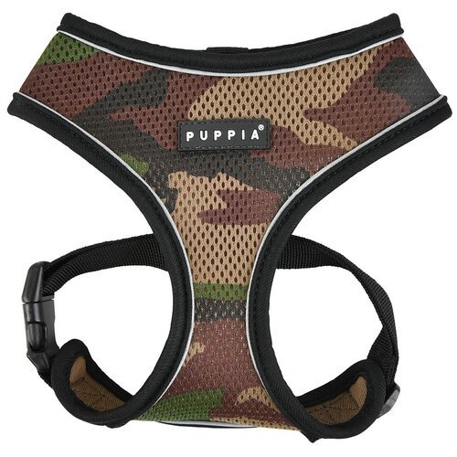 Шлейка Puppia Soft harness pro, обхват шеи 26  см, камуфляж, S