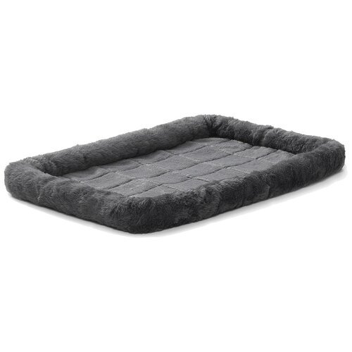 MidWest лежанка Pet Bed меховая 61х46 см серая