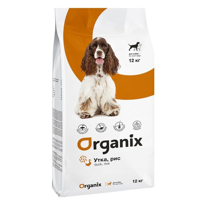 Organix Weight Control Adult Dogs Duck and Rice сухой корм для взрослых собак всех пород при избыточном весе, с уткой и рисом - 12 кг