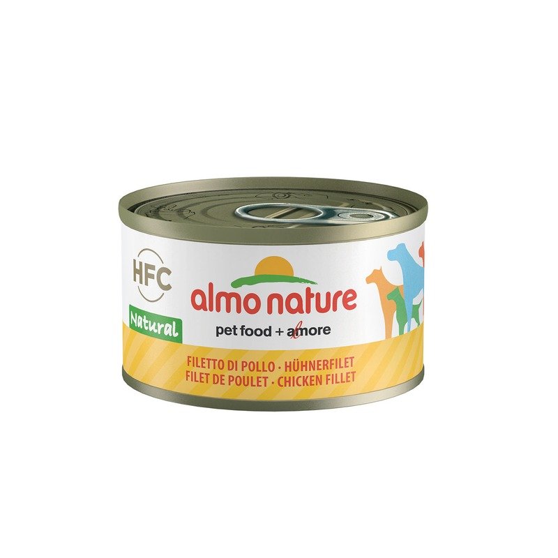 Almo Nature Classic влажный корм для собак, с куриным филе, волокна в бульоне, в консервах - 95 г