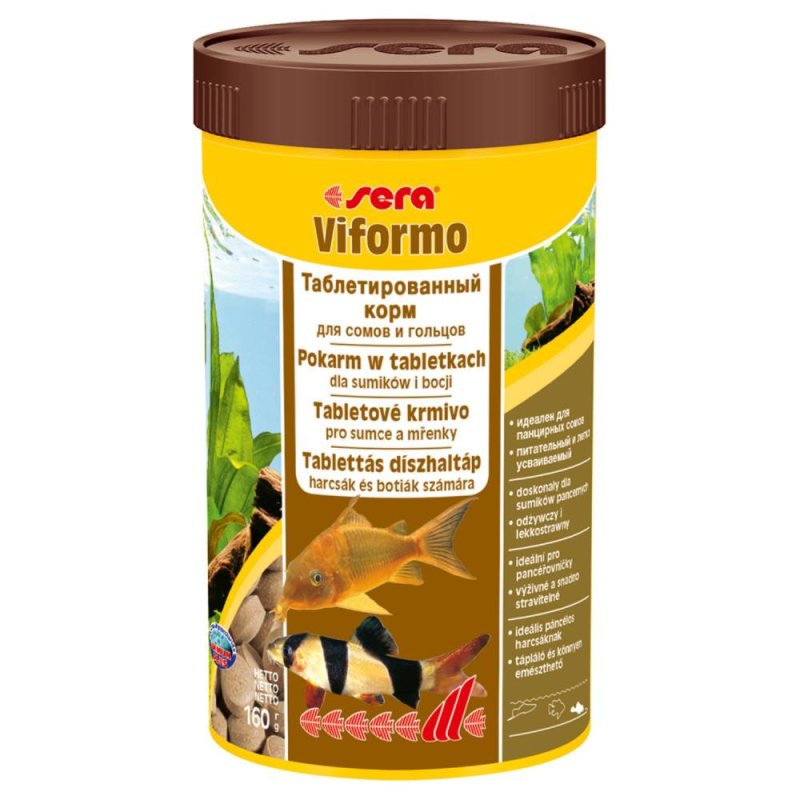 Корм для рыб SERA Viformo Nature для сомов и гольцов 250мл (160г)