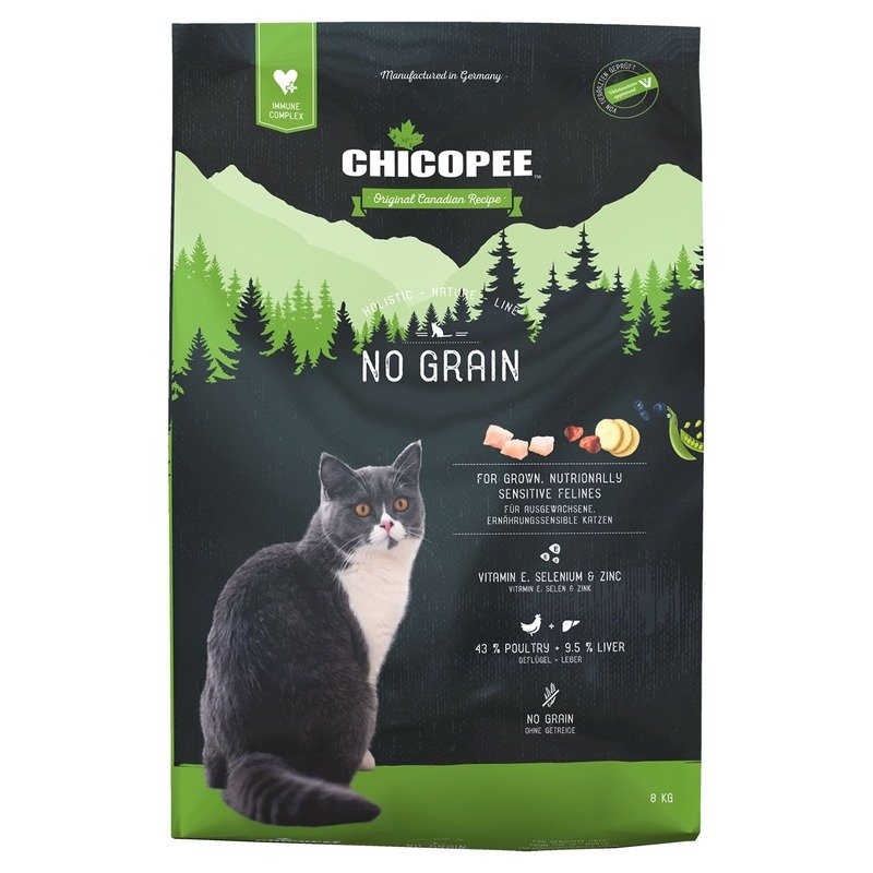 Chicopee HNL Cat No Grain сухой беззерновой корм для кошек с чувствительным пищеварением