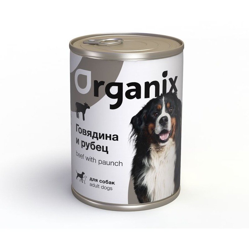 Organix влажный корм для собак, с говядиной и рубцом, в консервах - 410 г