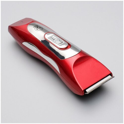 Машинка для стрижки животных Pet Clipper электрическая, 3 Вт, красная