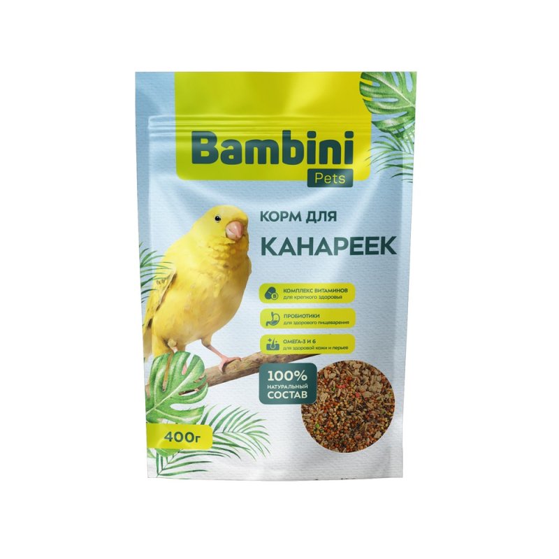 Корм для птиц BAMBINI PETS для канареек 400г