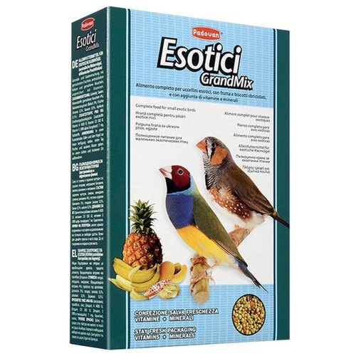 Padovan Esotici основной корм для экзотических птиц 400 гр (4 шт)
