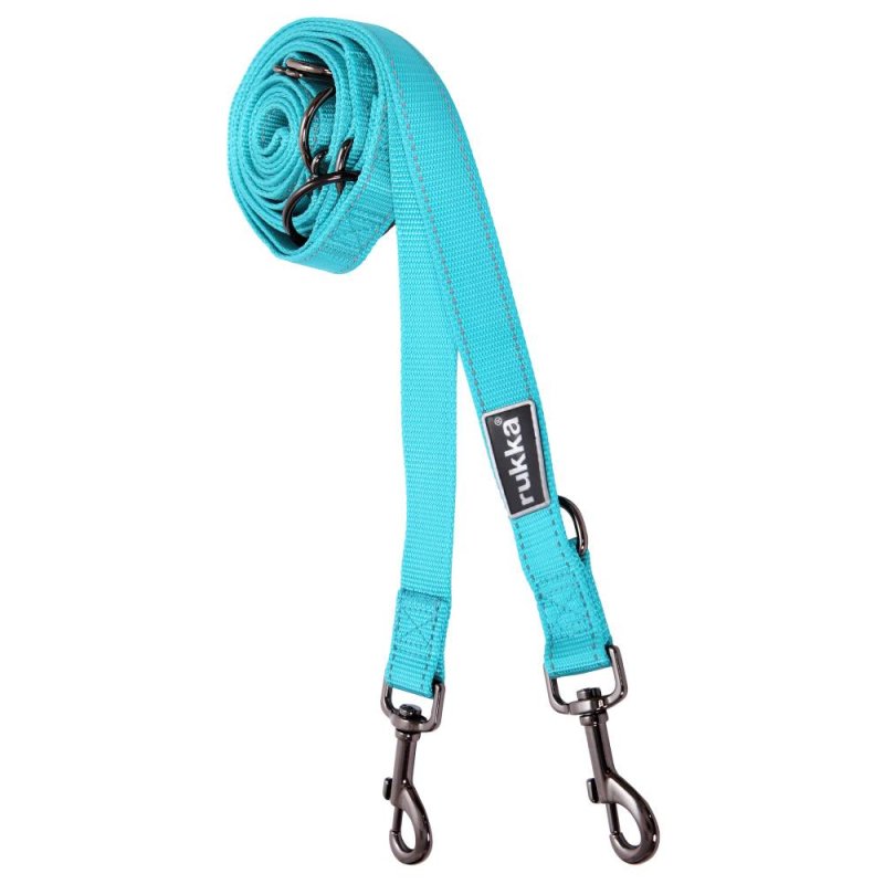 Поводок-перестежка для собак RUKKA Pets Bliss Multi Leash голубой M