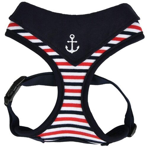 Шлейка Puppia Seaman harness A, обхват шеи 42  см, синий, XL