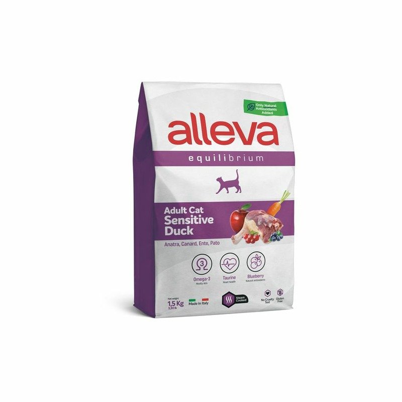 Alleva Equilibrium Adult Cat Sensitive Duck сухой корм для взрослых кошек с чувствительным пищеварением утка - 1,5 кг