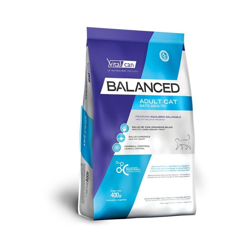 Vitalcan Balanced Cat Adult сухой корм для кошек, с курицей - 400 г