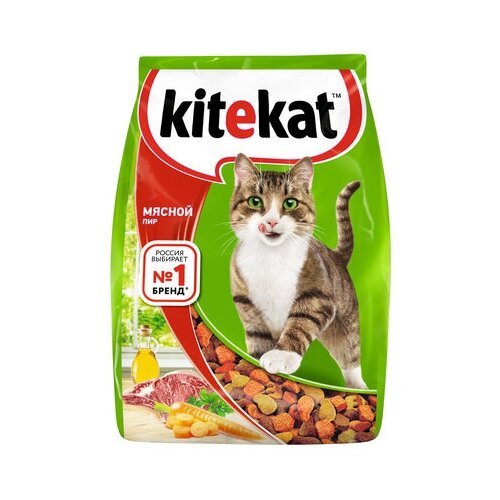 Kitekat Сухой корм для кошек мясной пир 10132138 0,35 кг 24914 (11 шт)