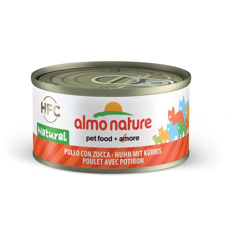 Almo Nature Legend Adult Cat Chicken&Pumpkin консервированный корм с цельными кусочками курицы и тыквой в бульоне для взрослых кошек - 70 гр. х 24 шт