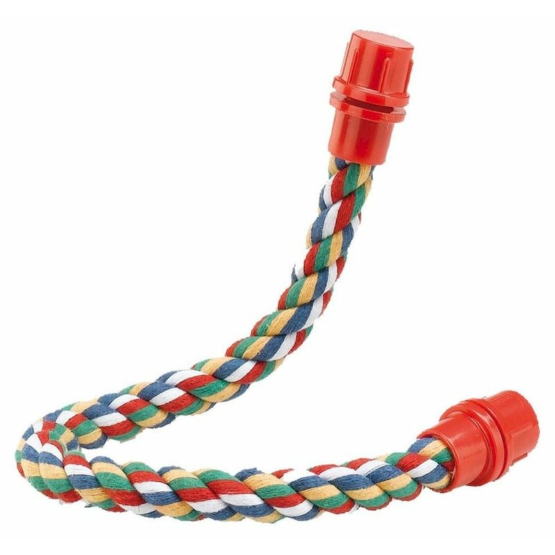 Ferplast PA 4112 Cord-Perch Small жердочка для попугаев, гибкая, из хлопка - S, Ø1,6x37 см