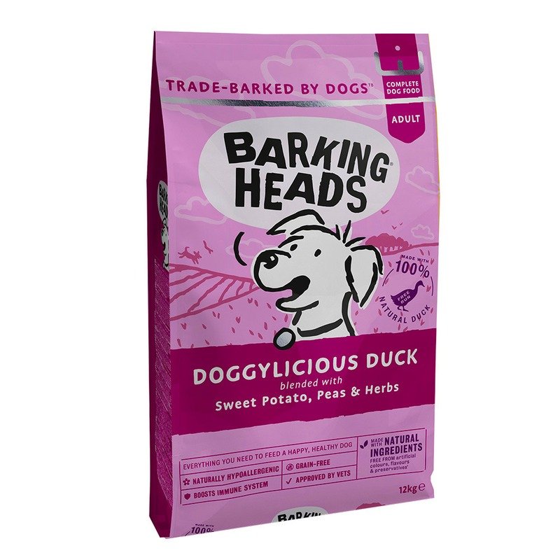 Barking Heads Doggylicious Duck сухой беззерновой корм для взрослых собак с УТКОЙ и бататом