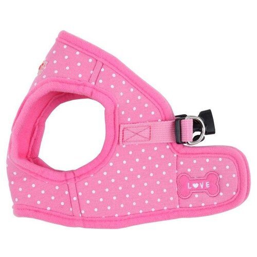 Шлейка Puppia Dotty harness B, обхват шеи 29  см, розовый, L