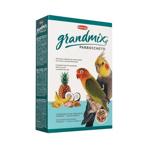 Padovan Корм для средних попугаев (Grandmix Parrocchetti) PP00278 0,4 кг 40004 (10 шт)