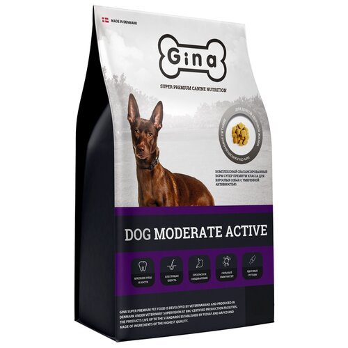 Сухой корм для собак Gina Dog moderate active 1 уп. х 1 шт. х 7.5 кг