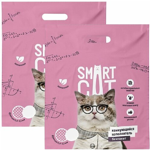 SMART CAT наполнитель комкующийся для туалета кошек (5 + 5 кг)