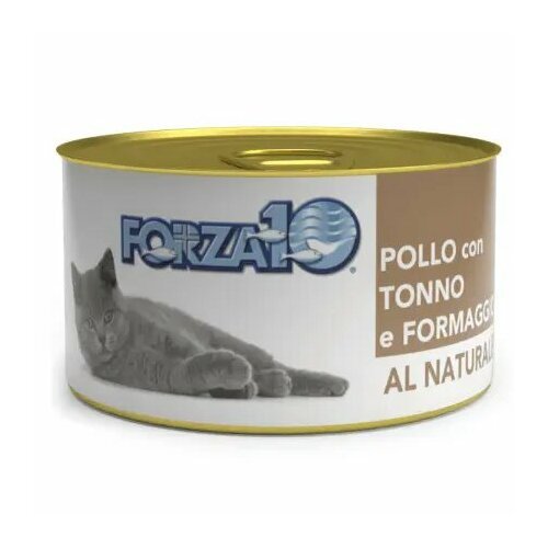 Forza10 Natural Pollo Tonno Formaggio Влажный корм для взрослых кошек с курицей, сыром и тунцом - 75 г