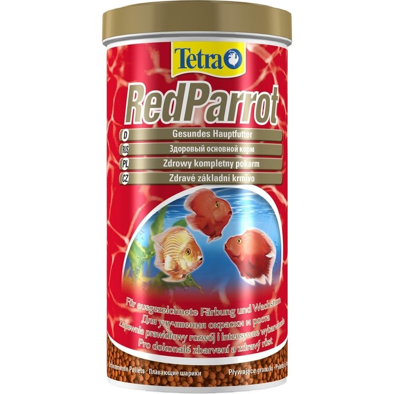 Корм Tetra Red Parrot для рыб вида красный попугай в шариках