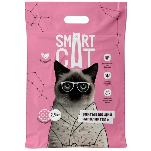 SmartCat Впитывающий наполнитель, средняя фракция, 2.5 кг