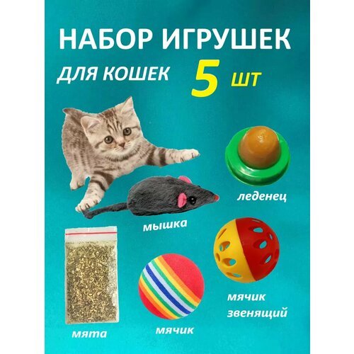 Игрушки для кошек набор 5 штук