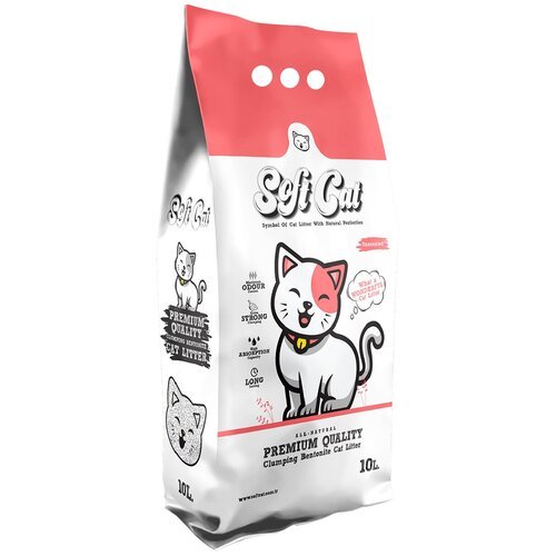 ​​​​​​Наполнитель для кошек Soft Cat, комкующийся без запаха 10 л