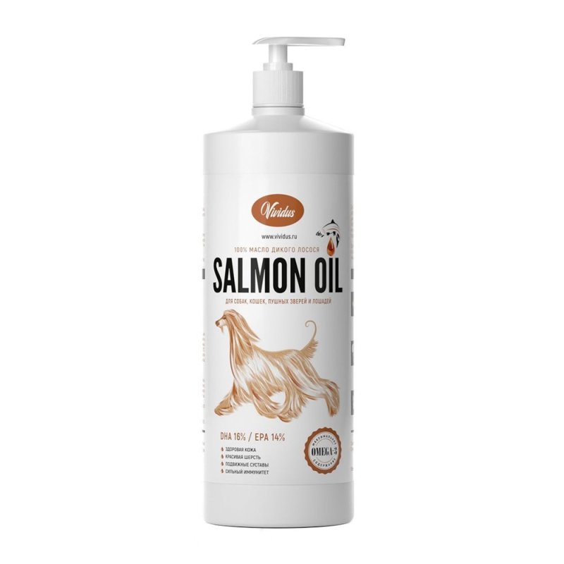 Масло дикого лосося VIVIDUS Salmon Oil 950мл