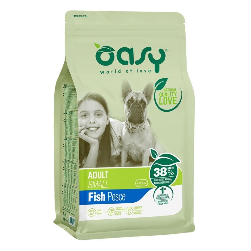 Oasy Dry Dog Adult Small Fish сухой корм для взрослых собак мелких пород с рыбой