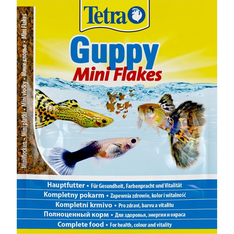 Корм Tetra Guppy для гуппи в хлопьях - 12 г (саше)