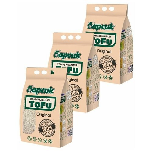 Наполнитель Барсик 4,5л х3шт TOFU Original