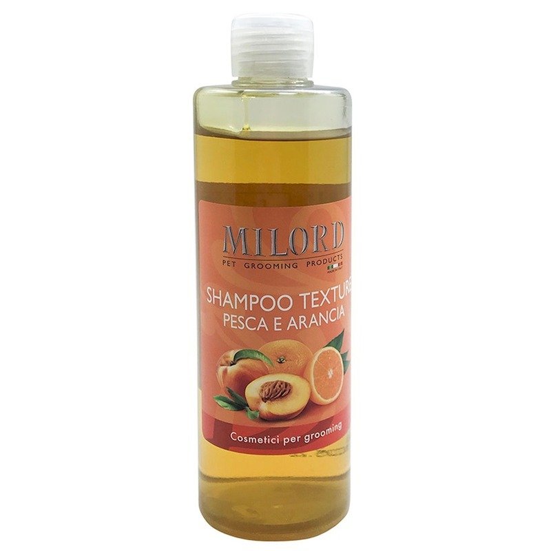 Milord Shampoo Pesca e Arancia шампунь \'Персик и Апельсин\' для собак со средней, жесткой и вьющейся шерстью, текстурирующий - 300 мл