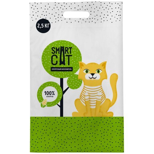 Наполнитель Smart Cat кукурузный для кошек (3,5 л)