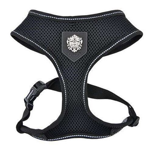 Шлейка Puppia Thermal soft harness, обхват шеи 45  см, черный, XL