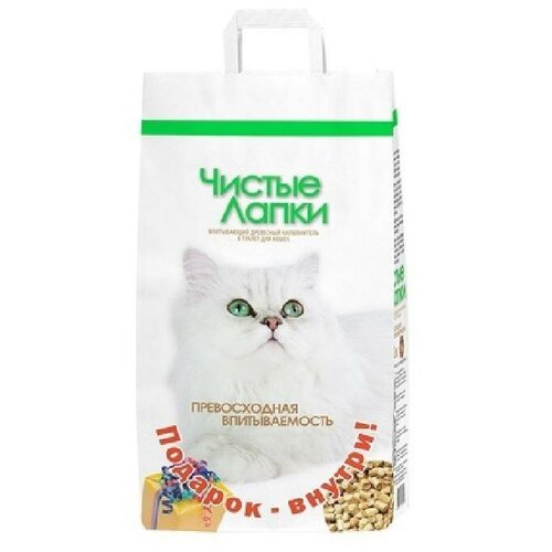 Чистые лапки Древесный наполнитель,12л (Clean Paws) | Clean Paws 4,5 кг 26102 (2 шт)