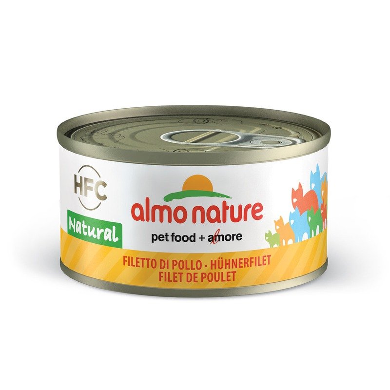 Almo Nature Legend Adult Cat Chicken Fillet консервированный корм с цельными кусочками куриного филе в бульоне для взрослых кошек - 70 гр. х 24 шт.