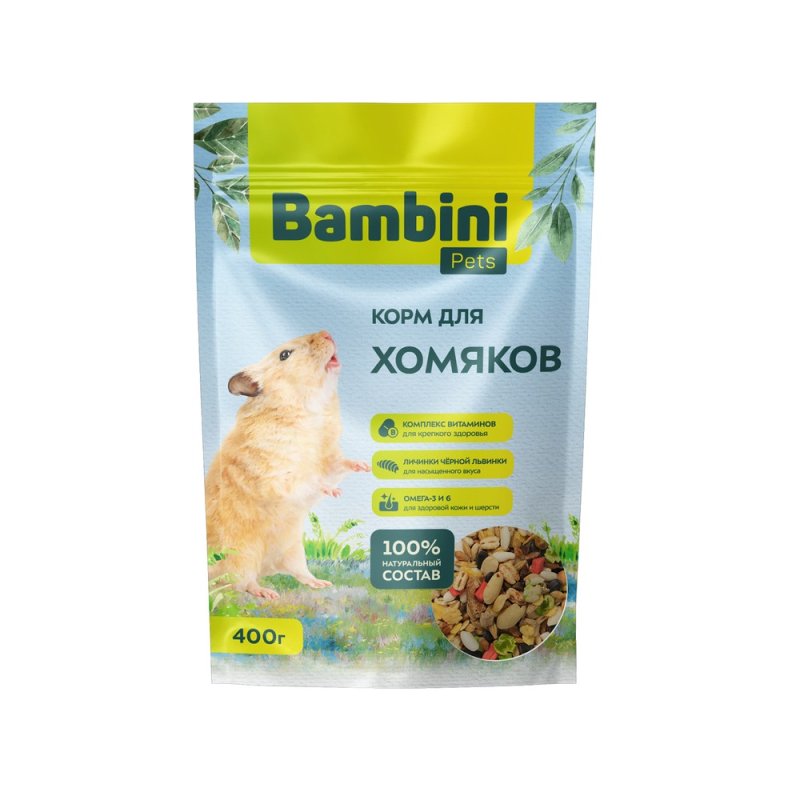 Корм для грызунов BAMBINI PETS для хомяков 400г