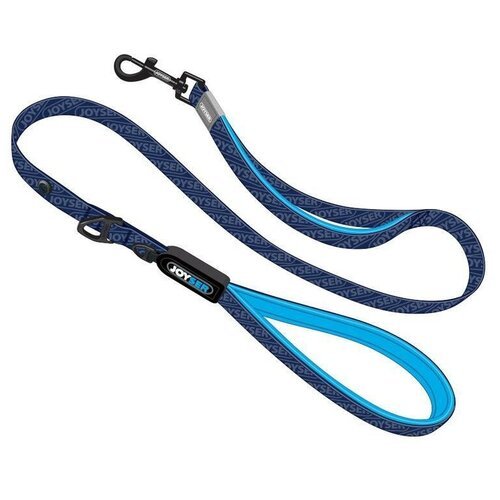 Поводок для собак Joyser Walk Base Leash L, размер 120x2x1см, синий с голубым