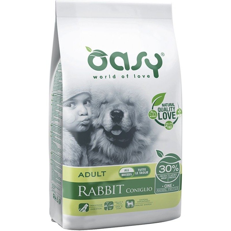 Oasy Dry Dog OAP Adult All Breed Rabbit Монопротеин сухой корм для взрослых собак всех пород с кроликом