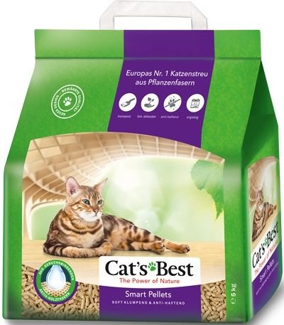 Наполнитель для кошачьего туалета Cat's Best Smart Pellets древесный комкующийся 10л (5кг)