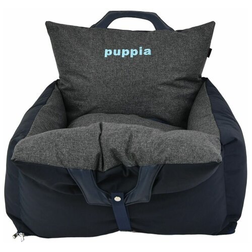 Автокресло для собак PUPPIA 'Car Seat', тёмно-синее, 53х52х43см, L (Южная Корея)