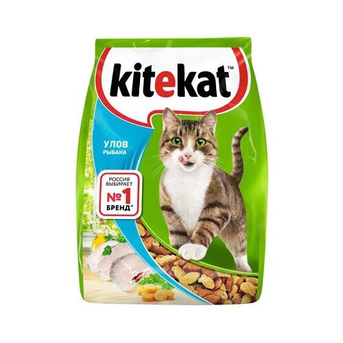 Kitekat Сухой корм для кошек рыбное ассорти 10132135 (улов рыбака) 1,9 кг 24921 (3 шт)